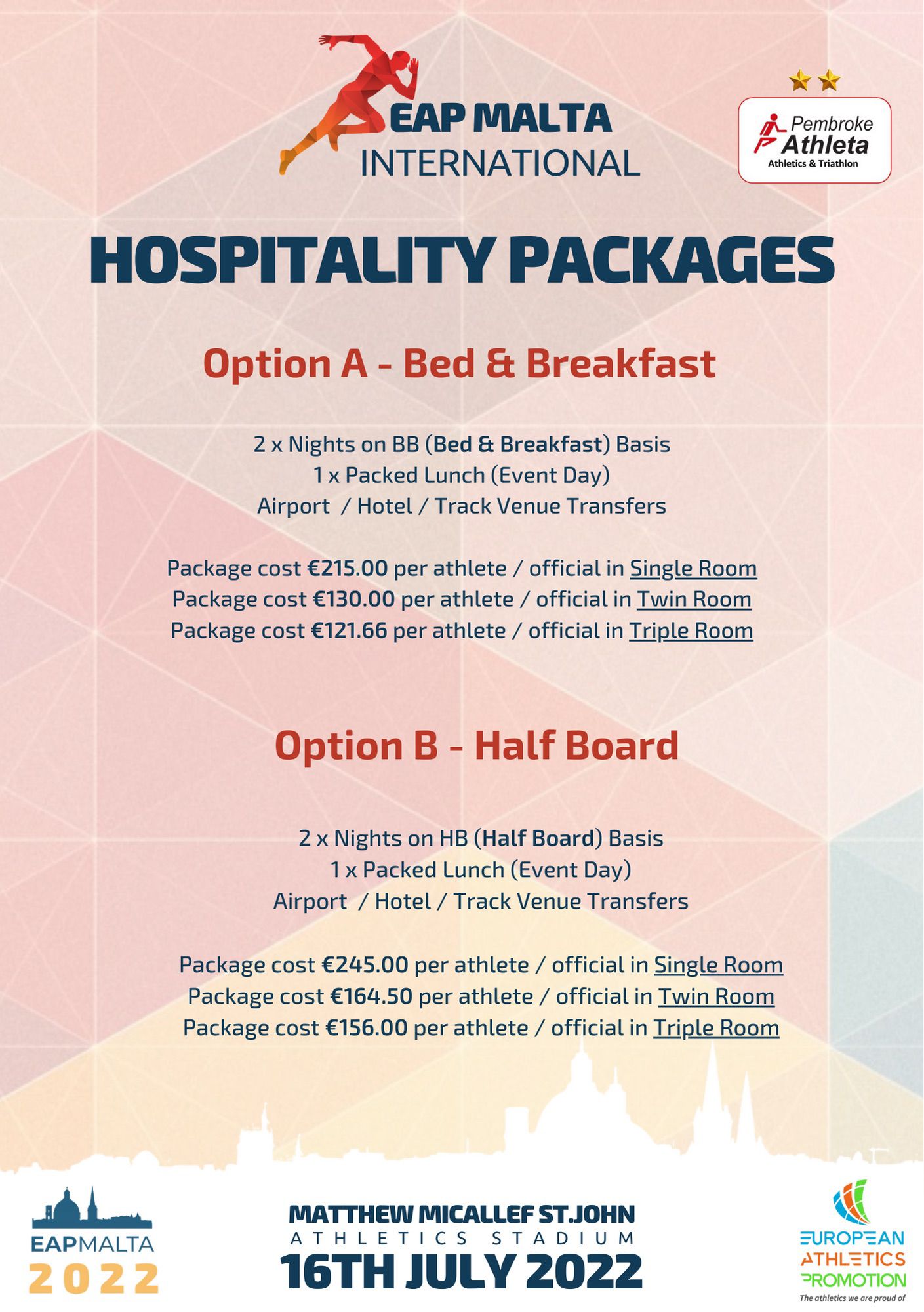 Hospitality packages